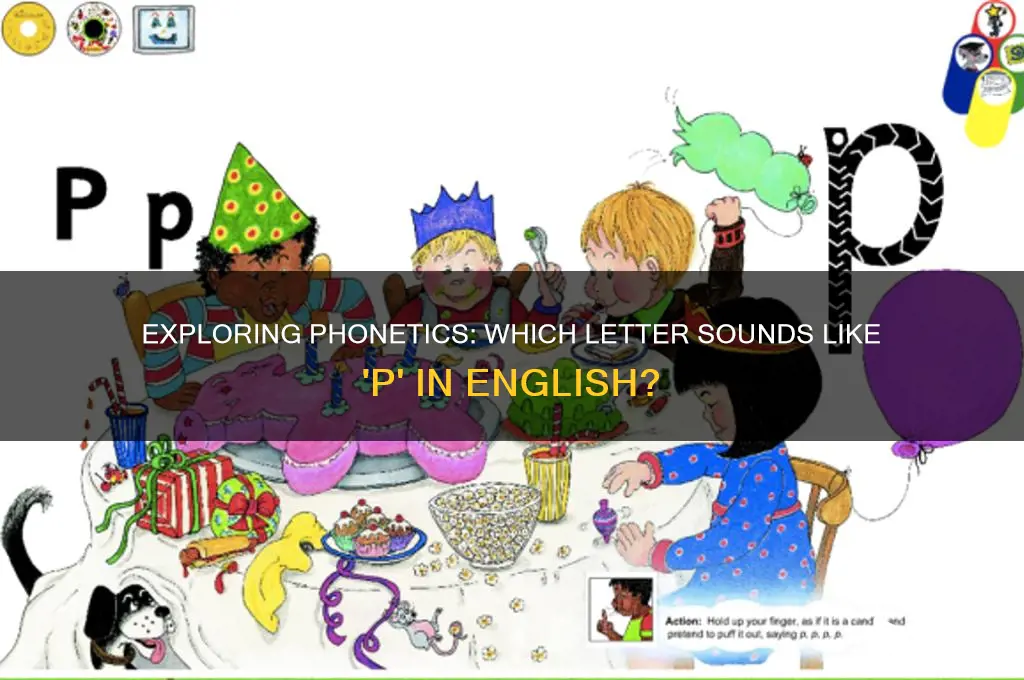 what letter sounds like p
