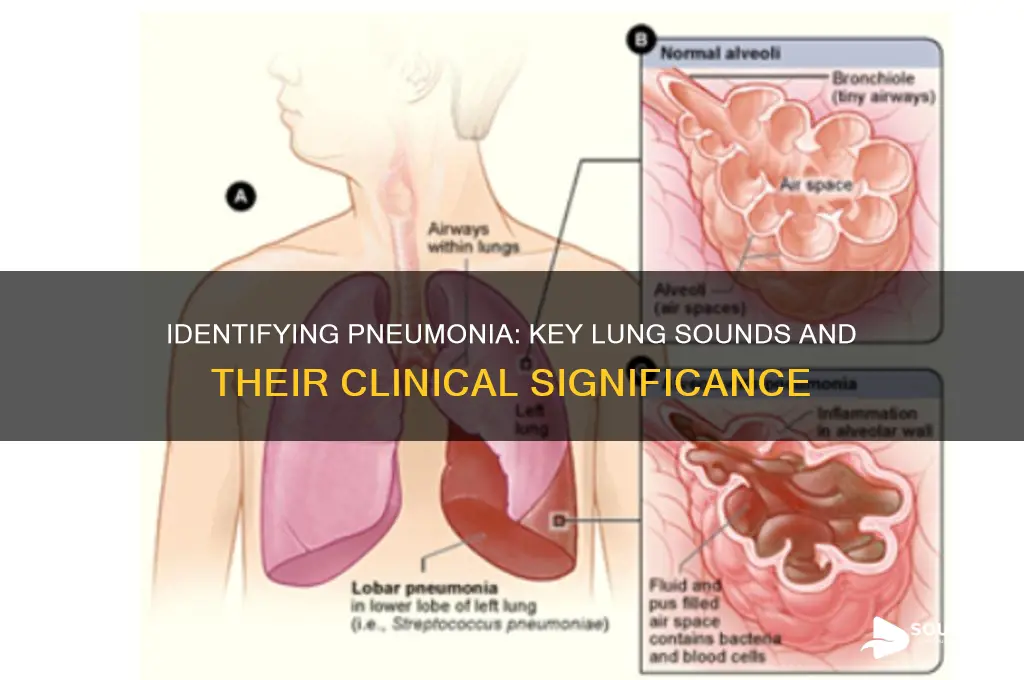 what lung sounds indicate pneumonia