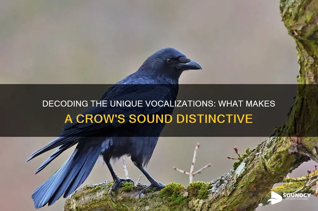 what makes a crow sound