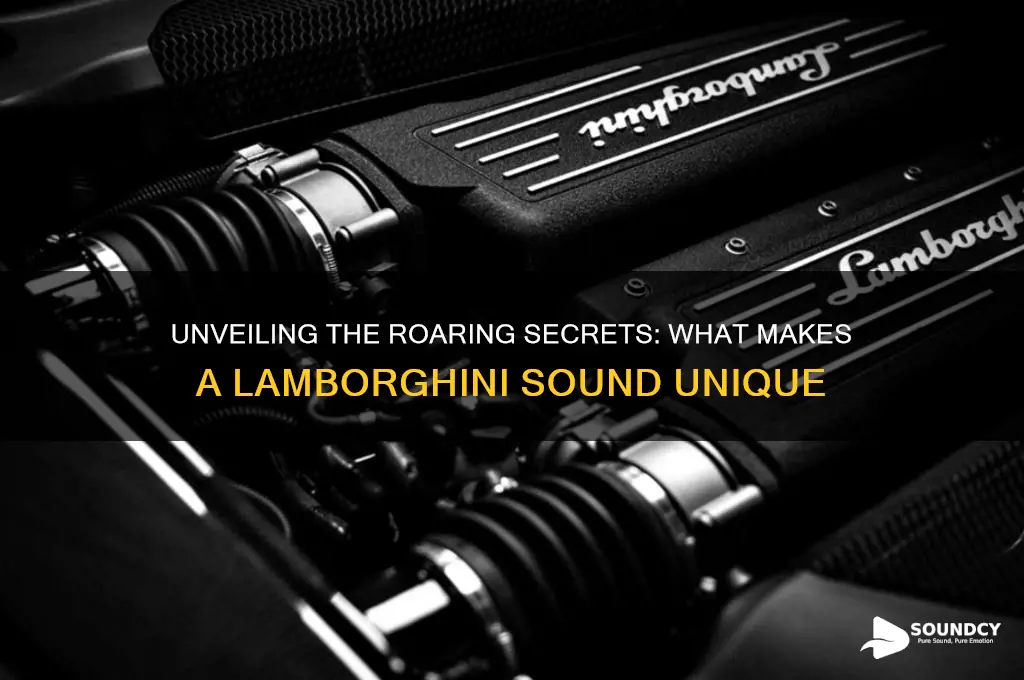 what makes a lamborghini sound