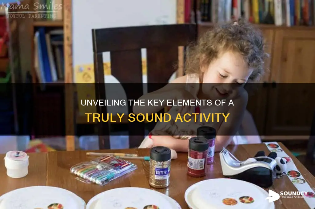 what makes a sound activity