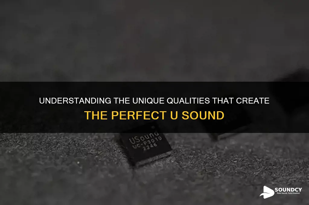 what makes a u sound