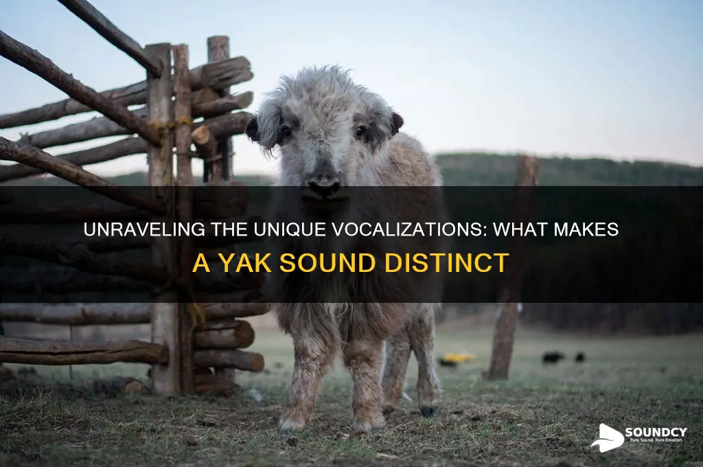 what makes a yak sound