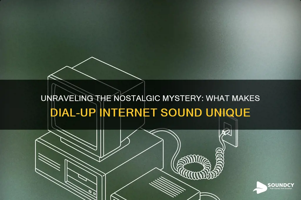 what makes dial up sound