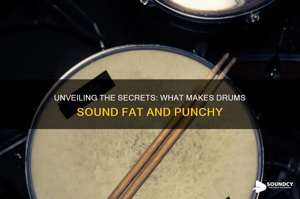 what makes drums sound fat