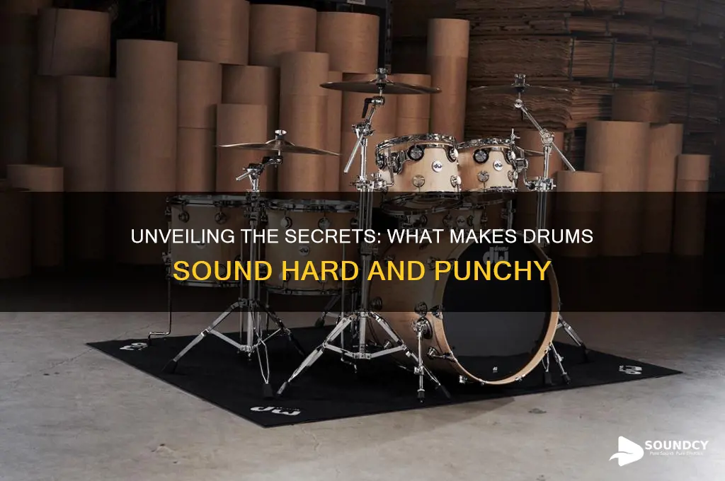 what makes drums sound hard