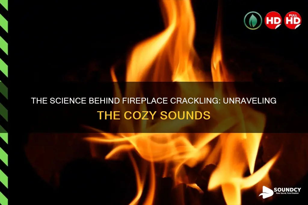what makes fireplace crackling sounds