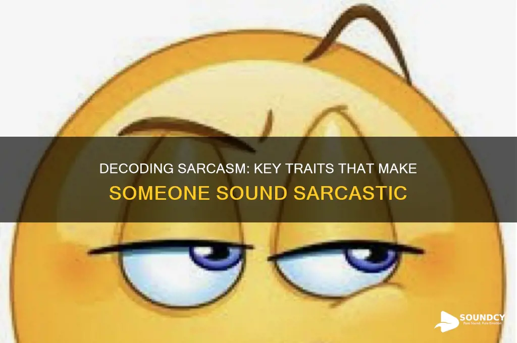 what makes someone sound sarcastic