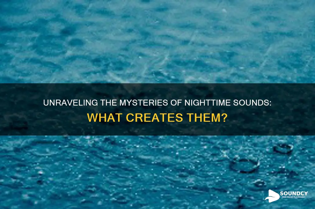 what makes sound at night