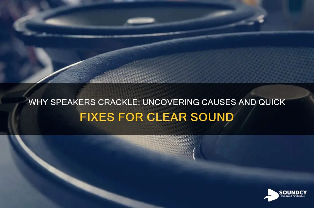 what makes speaker crackling sounds
