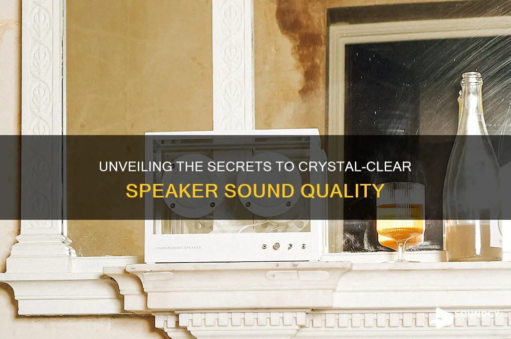 what makes speakers sound clear