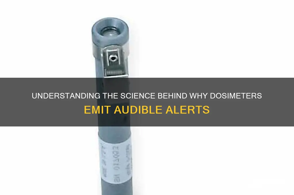 what makes the dosimeter sound
