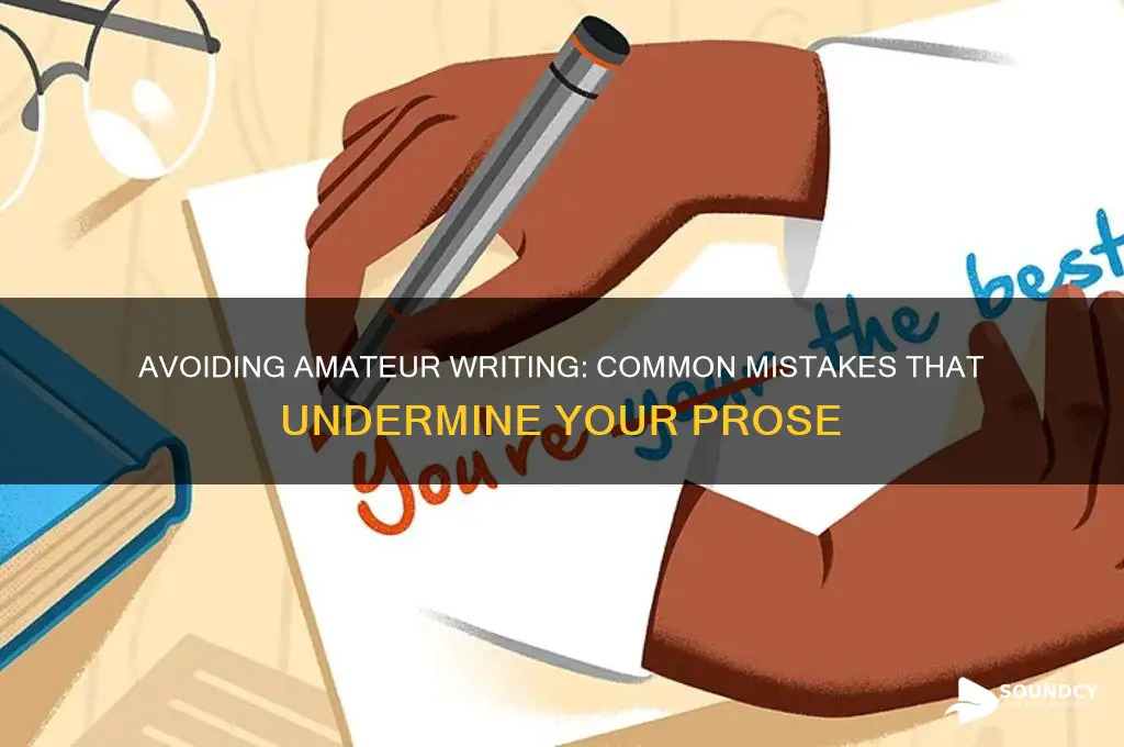 what makes writing sound amateur