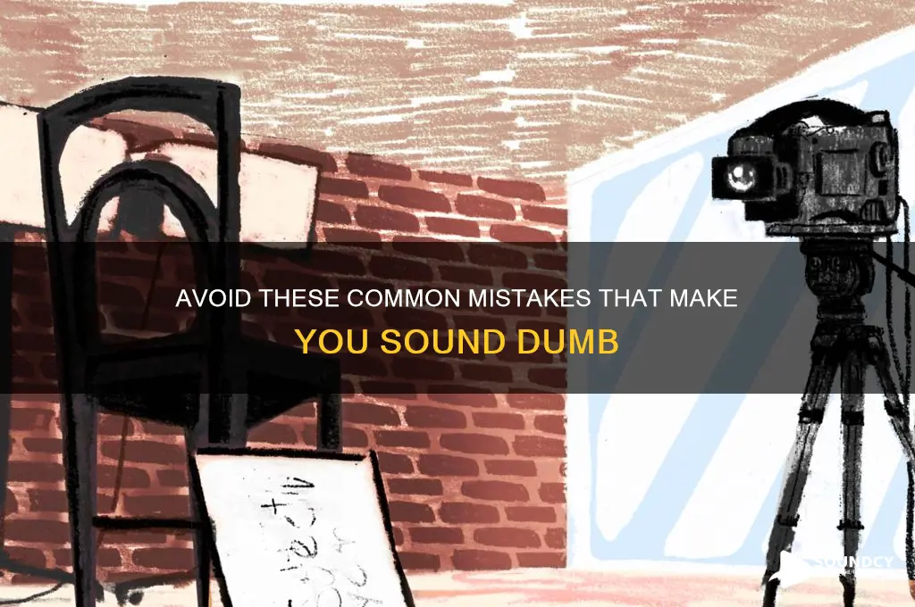 what makes you sound dumb