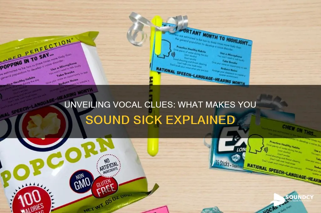 what makes you sound sick