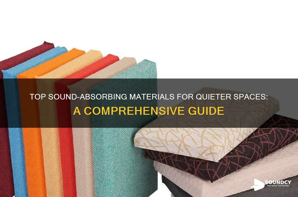 what material absorbs sound best