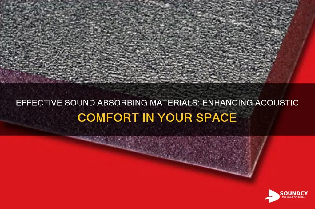 what material is sound absorbing