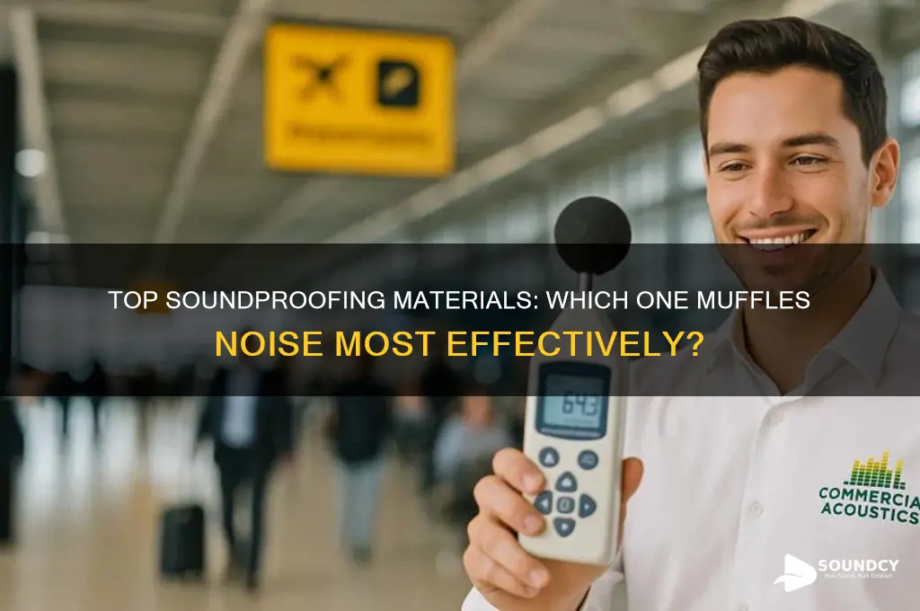 what material muffles sound best