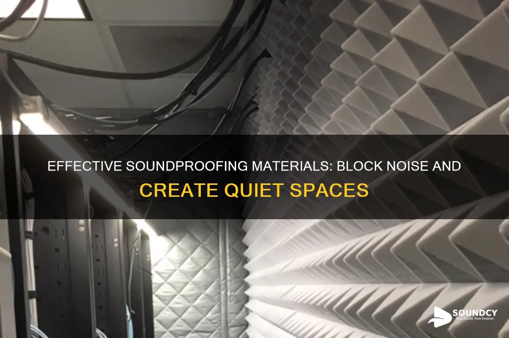 what materials keep sound out