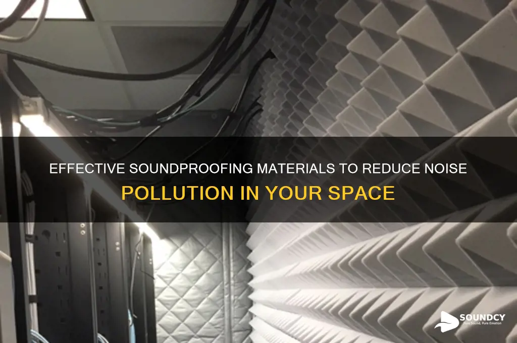 what materials will reduce sound