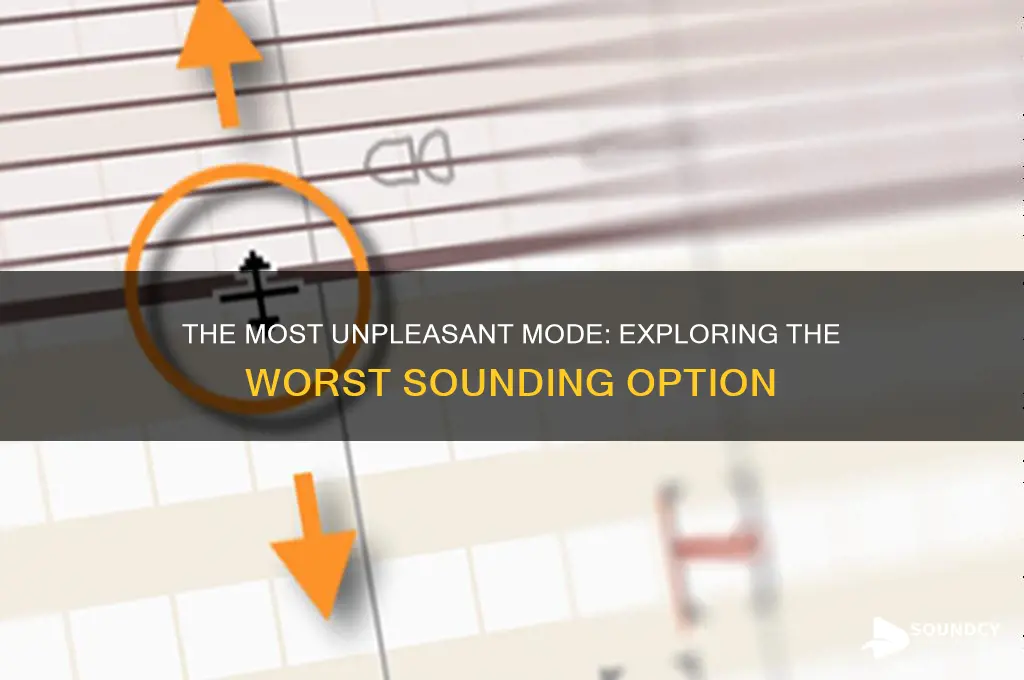 what mode sounds the worst