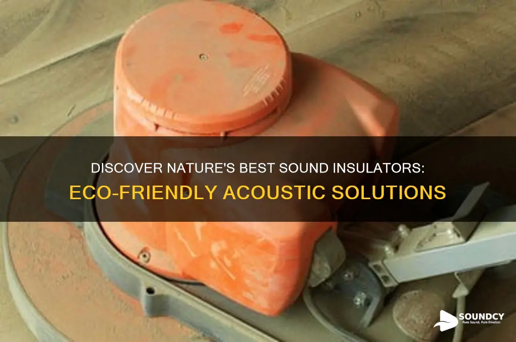 what natural material insulates sound