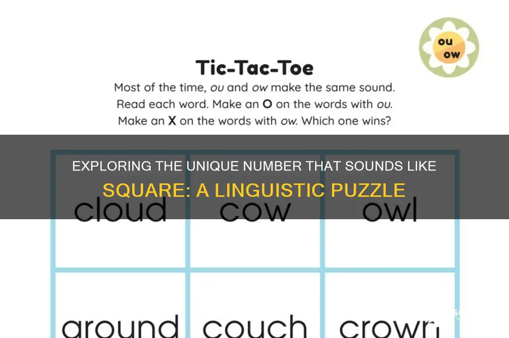 what number sounds like square