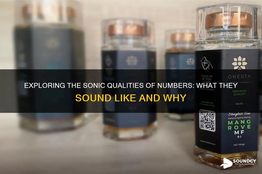 what numbers sound like and