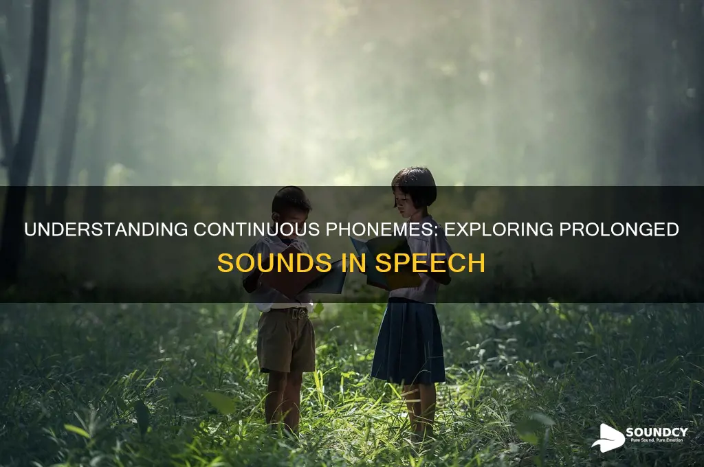 what phonemes are continuous sounds
