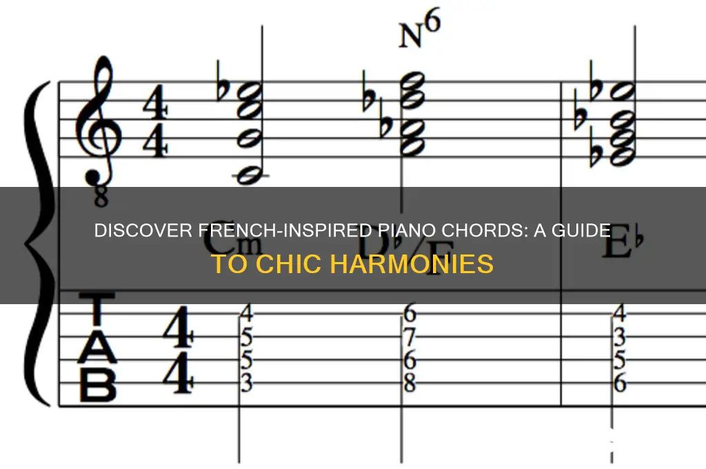 what piano chords sound frech