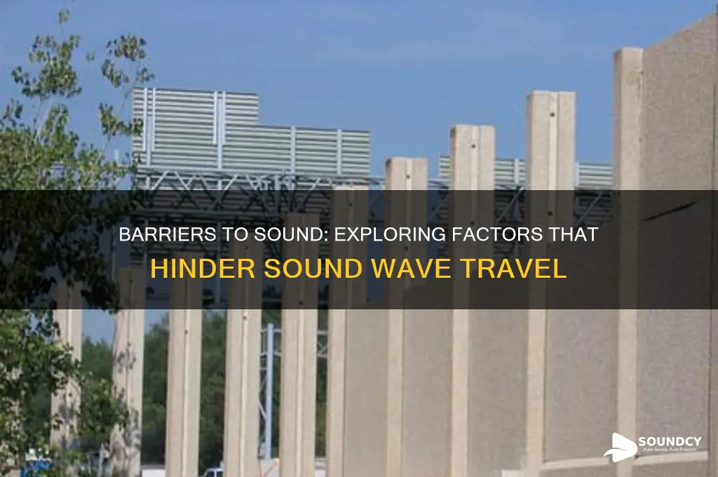 what prevents sound from travelling
