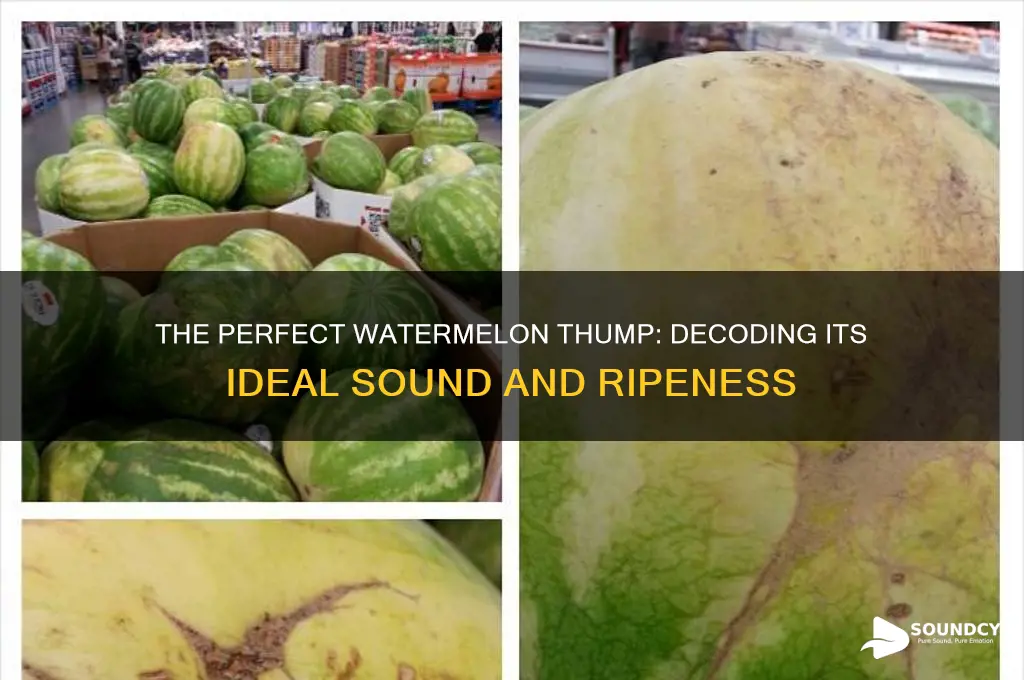 what should watermelon sound like