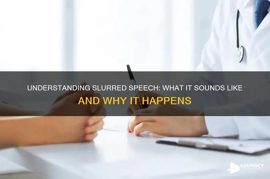 what slurred speech sounds like
