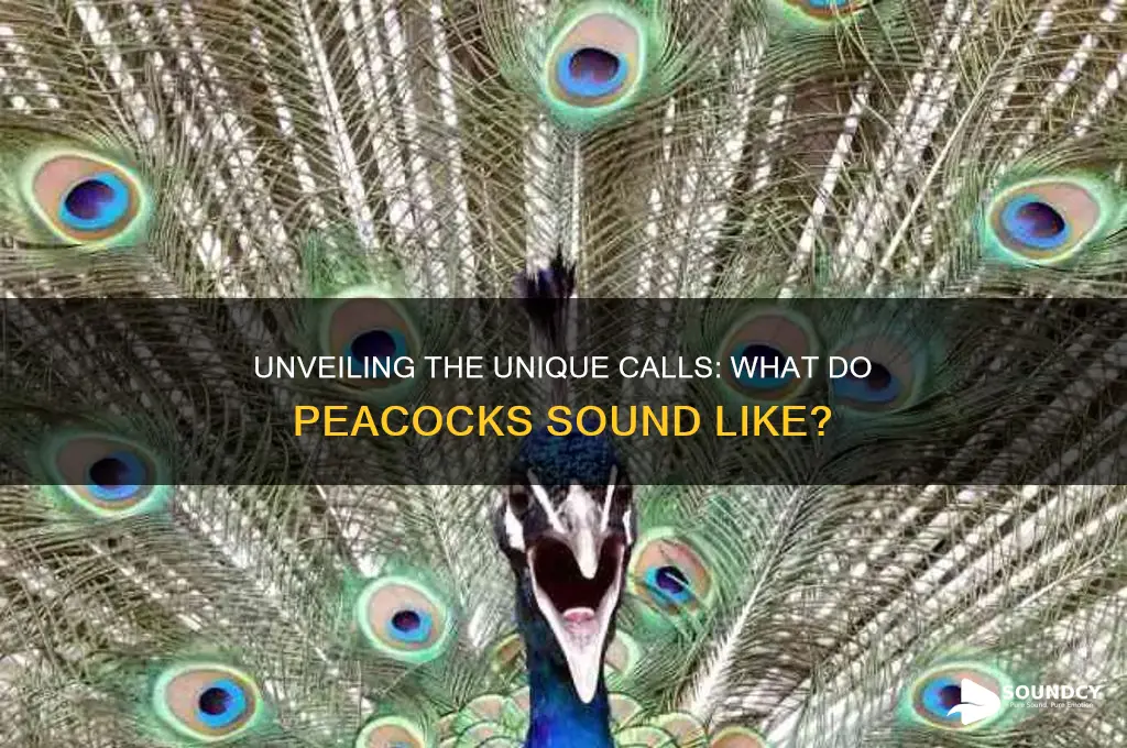 what so peacocks sound like