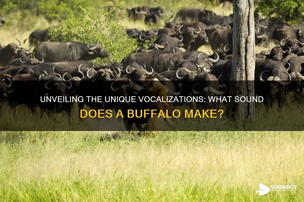 what sound a buffalo makes