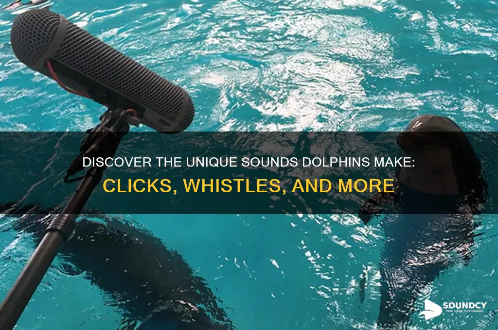what sound a dolphin makes