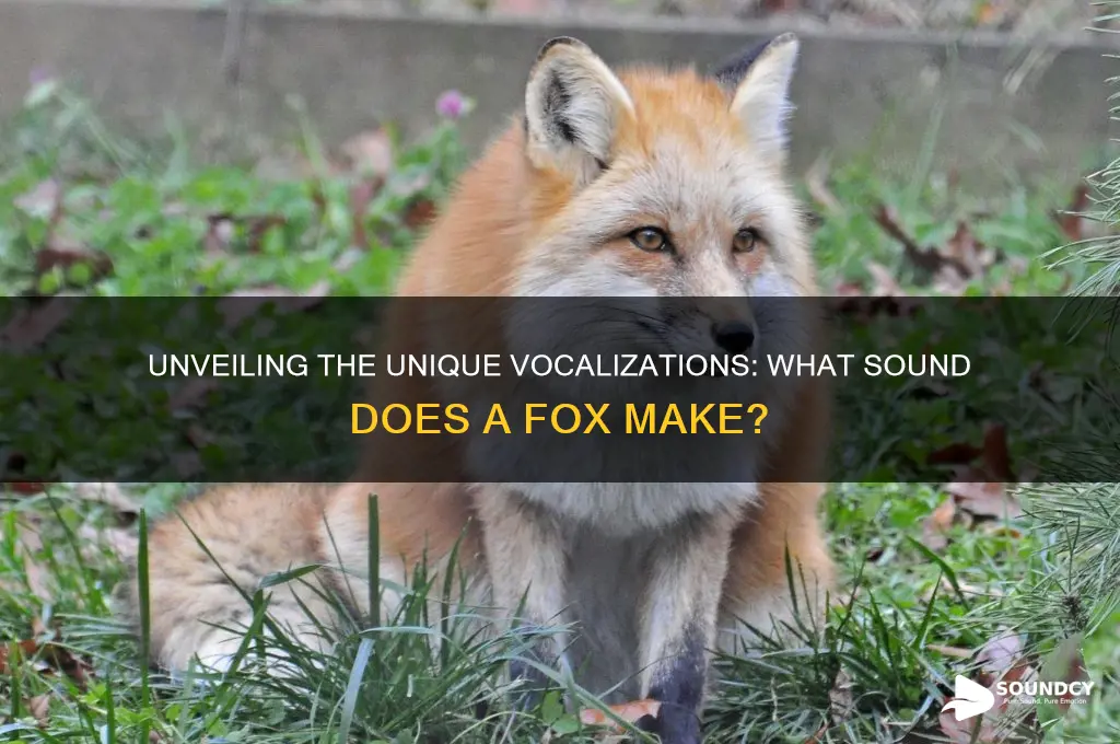 what sound a fox make