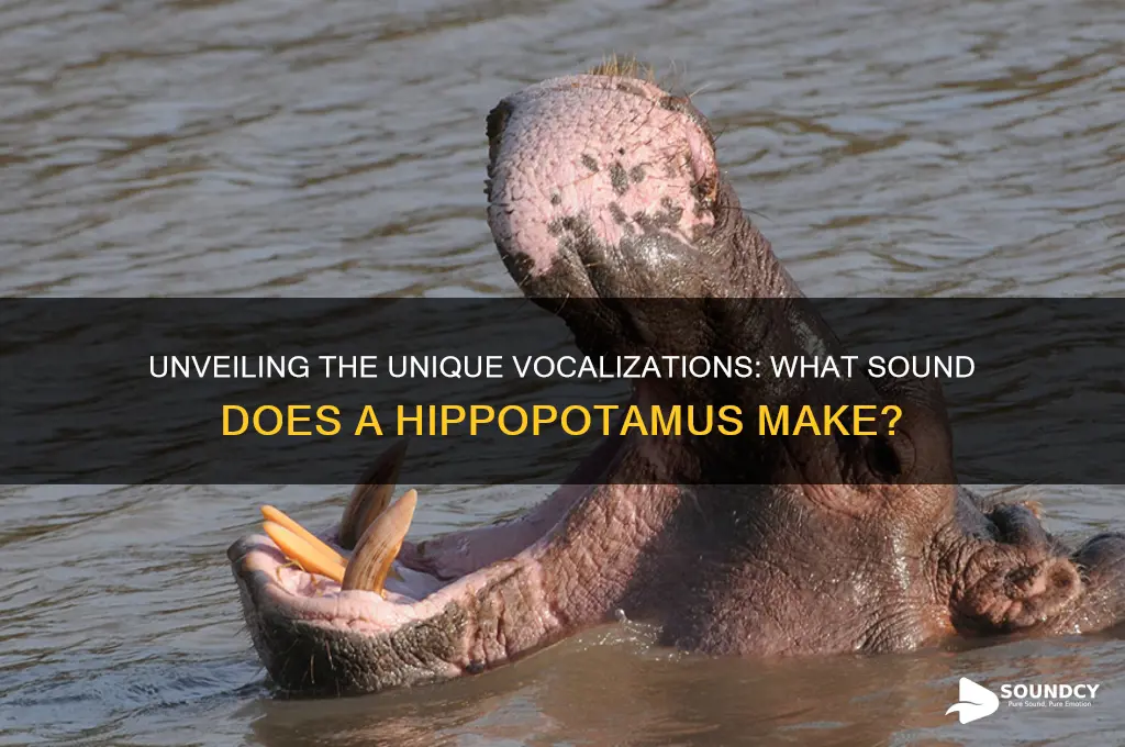 what sound a hippopotamus make