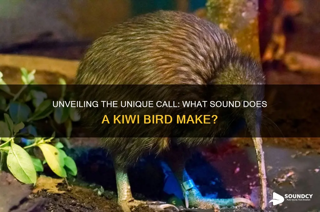what sound a kiwi make