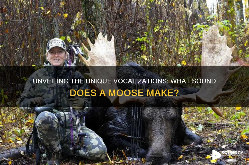 what sound a moose makes