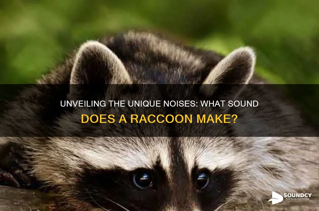 what sound a raccoon makes