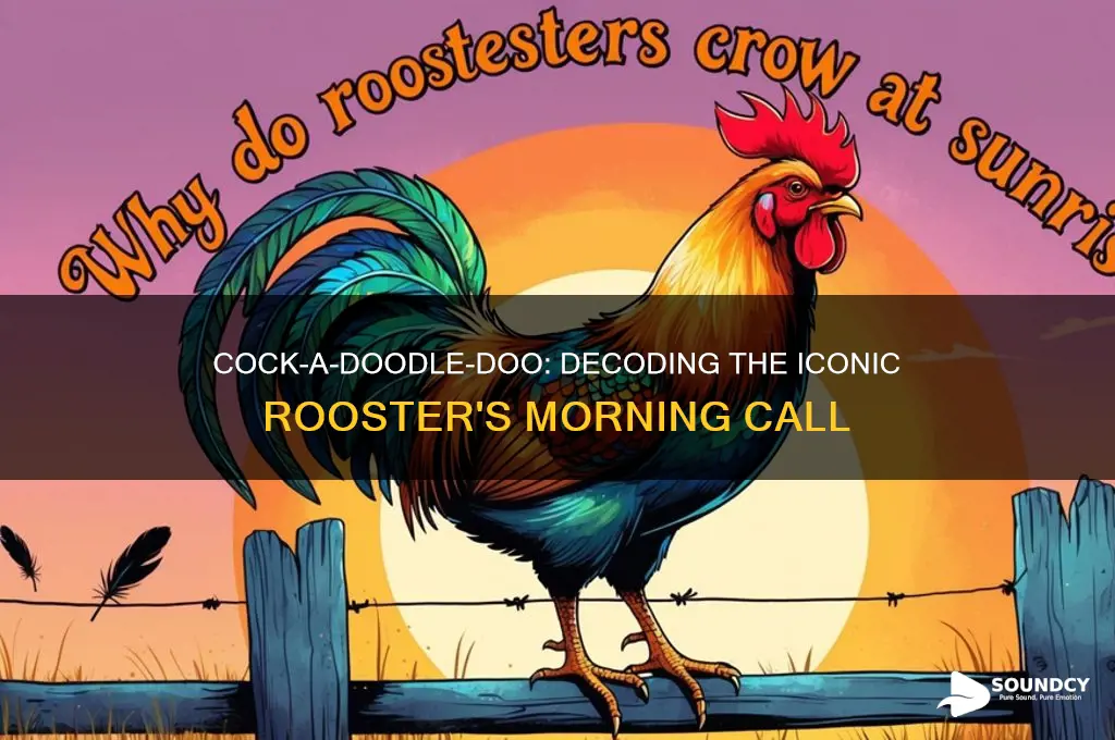 what sound a rooster makes