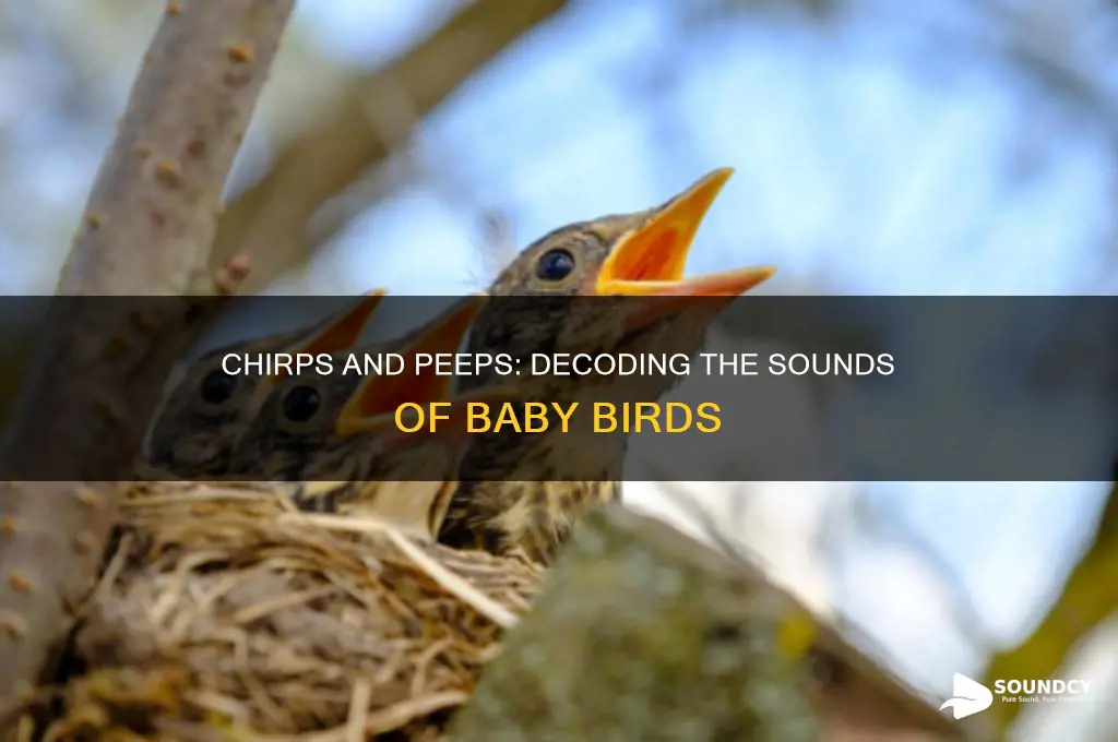 what sound baby birds make