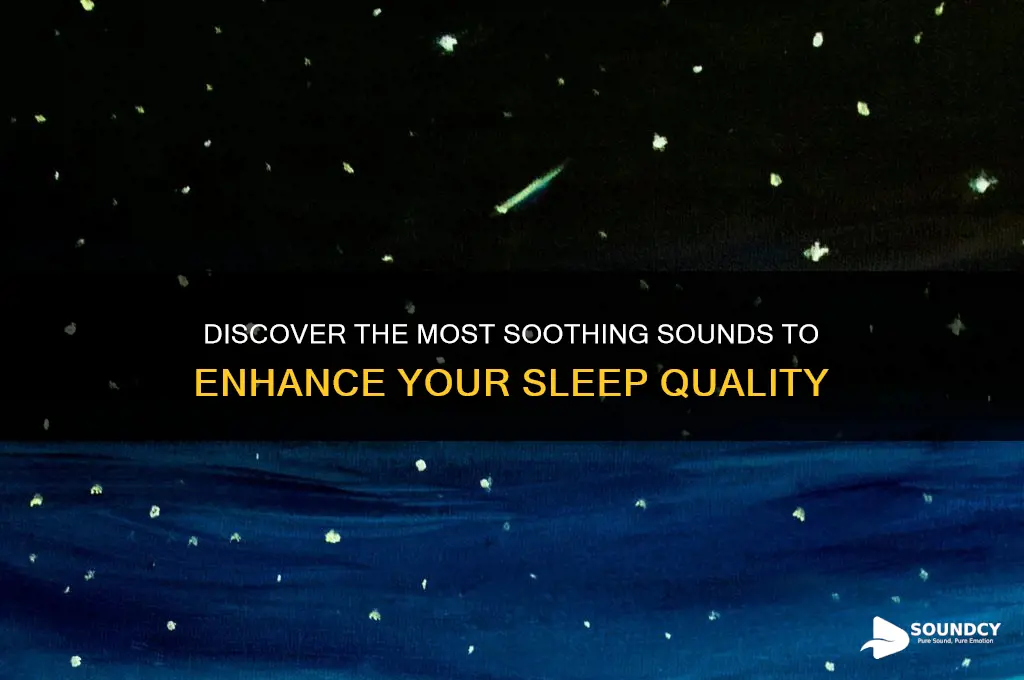 what sound best for sleep