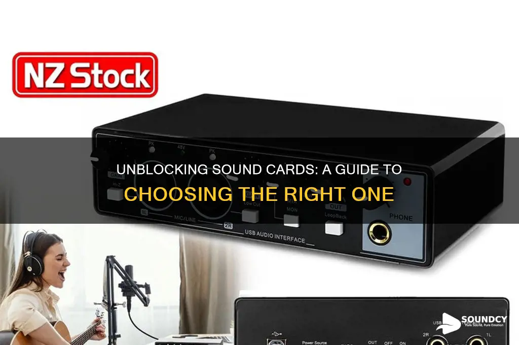 what sound card to unblock