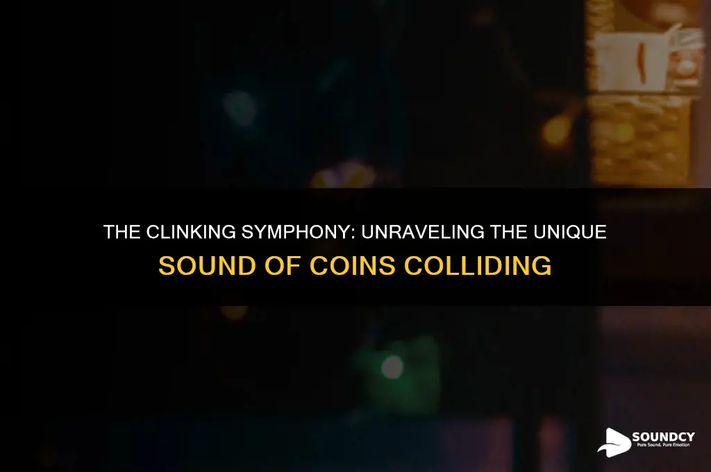 what sound describes coins colliding