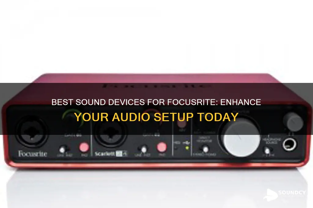 what sound device for focurrite