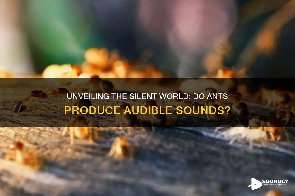 what sound do ants make