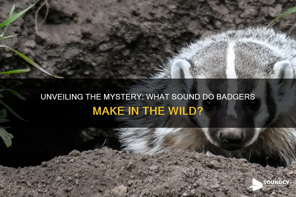 what sound do badgers make