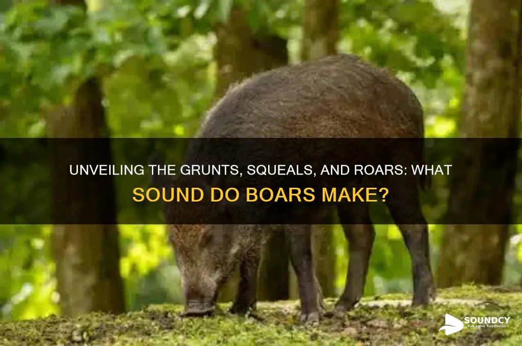 what sound do boars make
